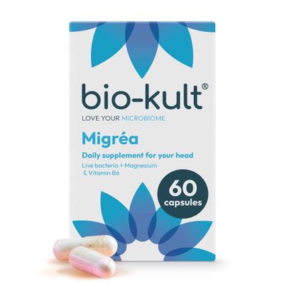 Bio-Kult Migra | 14 Strains + Magnesium & Vitamin B6 | Head, Nervous System & Gut Support | 60 Capsules
