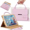 2018 New iPad 9.7 Case,Suney Fashion PU Leather Auto Wake/Up Hands-Free Stand Business Handbag Cover with Multi Typing Angle Full Body Protective Case for 2016 iPad Pro 9.7/2017 /2018 iPad 9.7 - Pink view 3