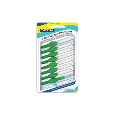 OPTIM Interdental Brushes Pack of 8 Green 0.8 mm Size 5