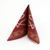 20 Napkins Modern Ichthys Bordeaux/Communion/Confirmation/Christening/Wedding 33 x 33 cm view 4