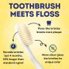 Doctor Plotka's Mouthwatchers Antimicrobial Floss Bristle Silver Toothbrush, Youth, Pink view 2