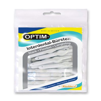 Stoddard OPTIM Interdental Brushes Pack of 25 White 0.35 mm Size 00