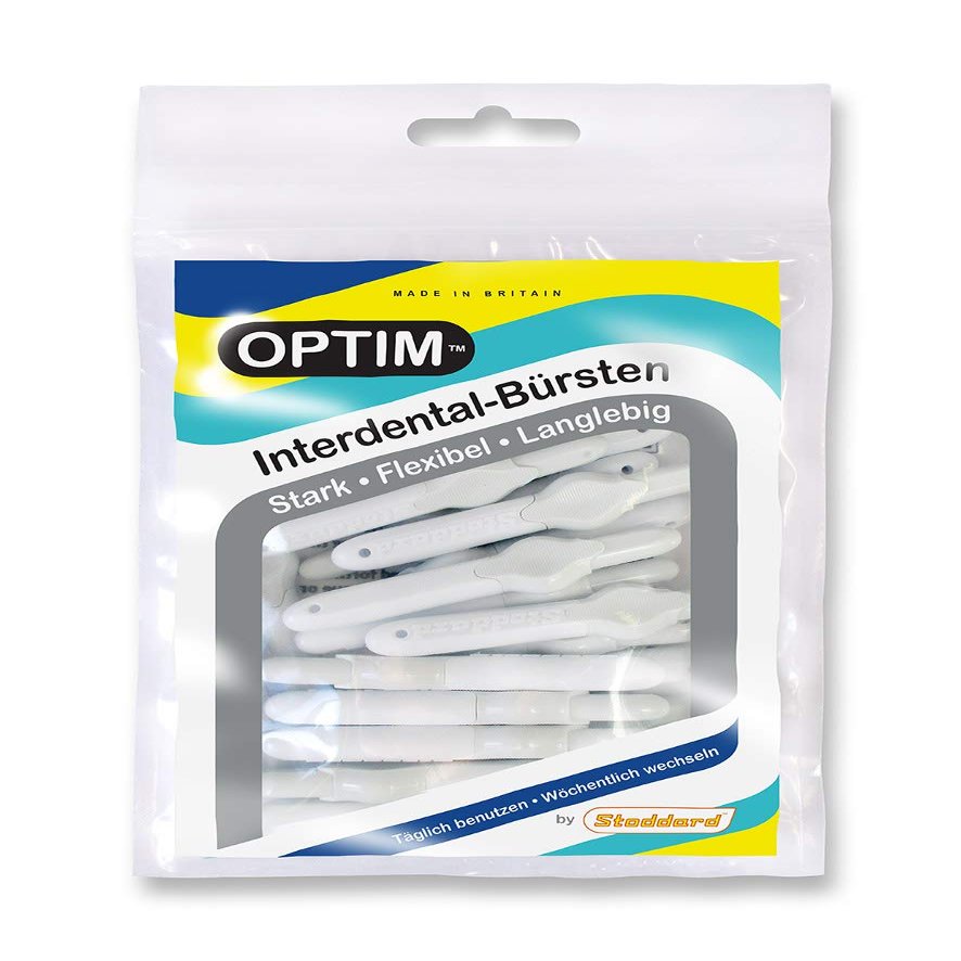 Stoddard OPTIM Interdental Brushes Pack of 25 White 0.35 mm Size 00