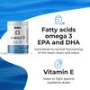Weider Omega 3 (90 Softgels) with Fatty Acids EPA and DHA, Vitamin E, Support The Normal Functioning of The Heart, Brain and Vision view 3