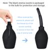 TopQuaFocus 10oz Silicone Enema Bulb Kit for Men Women Colon Cleaning Comfortable Coffee Enemas Shower Head 4.8' Tips (Black) view 4