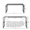 TigerDad Overbed Table with Wheels - End Table - Overbed Desk - Black - 18.1 in x 55.1 in x 25.6 in view 4