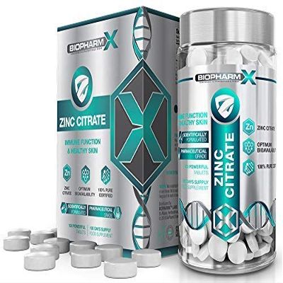 Zinc 50mg Maximum Strength Supplement (3+ Month Supply - 100 Premiums Tablets)