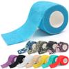 12 Pack Self Adhesive Tape,Cohesive Wrap Bandages, Camouflage Wrap Tape for Hunting, Strong Elastic Stretch Sports Tape for Wrist, Ankle Sprains & Swelling,FDA Approved, 2"x5 Yards(12 Color) view 2