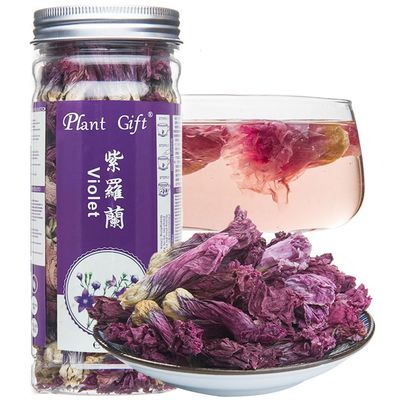 Plant Gift Violet Tea Organic Dried Loose tea, Food Coloring, Blossom Flower, chinese Purple, violet, Vegan Herbal Teas 35g/1.23oz