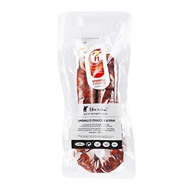 Authentic Sweet Chorizo Hoop 250g - Gluten, Lactose, Preservatives Free