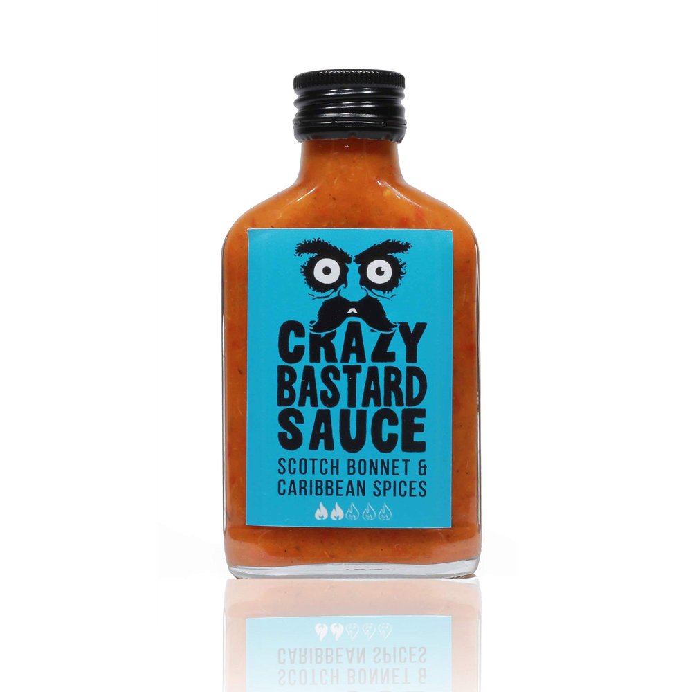 Crazy Bastard Sauce - Scotch Bonnet & Caribbean Spices - 100 ml