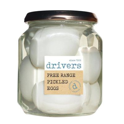 Drivers Free Range Pickled Eggs In Distilled Malt Vinegar Jar, 550 g