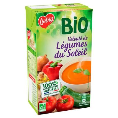 Liebig - Organic Vegetables Soup in The Sun 1L - Lot of 3 - Price Per Lot - Fast Delivery