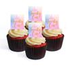 21st Birthday Girl Square Edible Cupcake Toppers - Wafer Cake Disc Decorations (Pack of 24) view 1