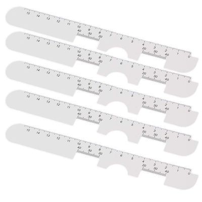 (5 Pcs) PD Ruler,Eyeglasses Measure Tool Soft Material Eyeglasses Accessoires for Eyeglasses Shop (Model 2)