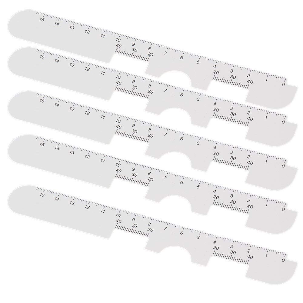 (5 Pcs) PD Ruler,Eyeglasses Measure Tool Soft Material Eyeglasses Accessoires for Eyeglasses Shop (Model 2)
