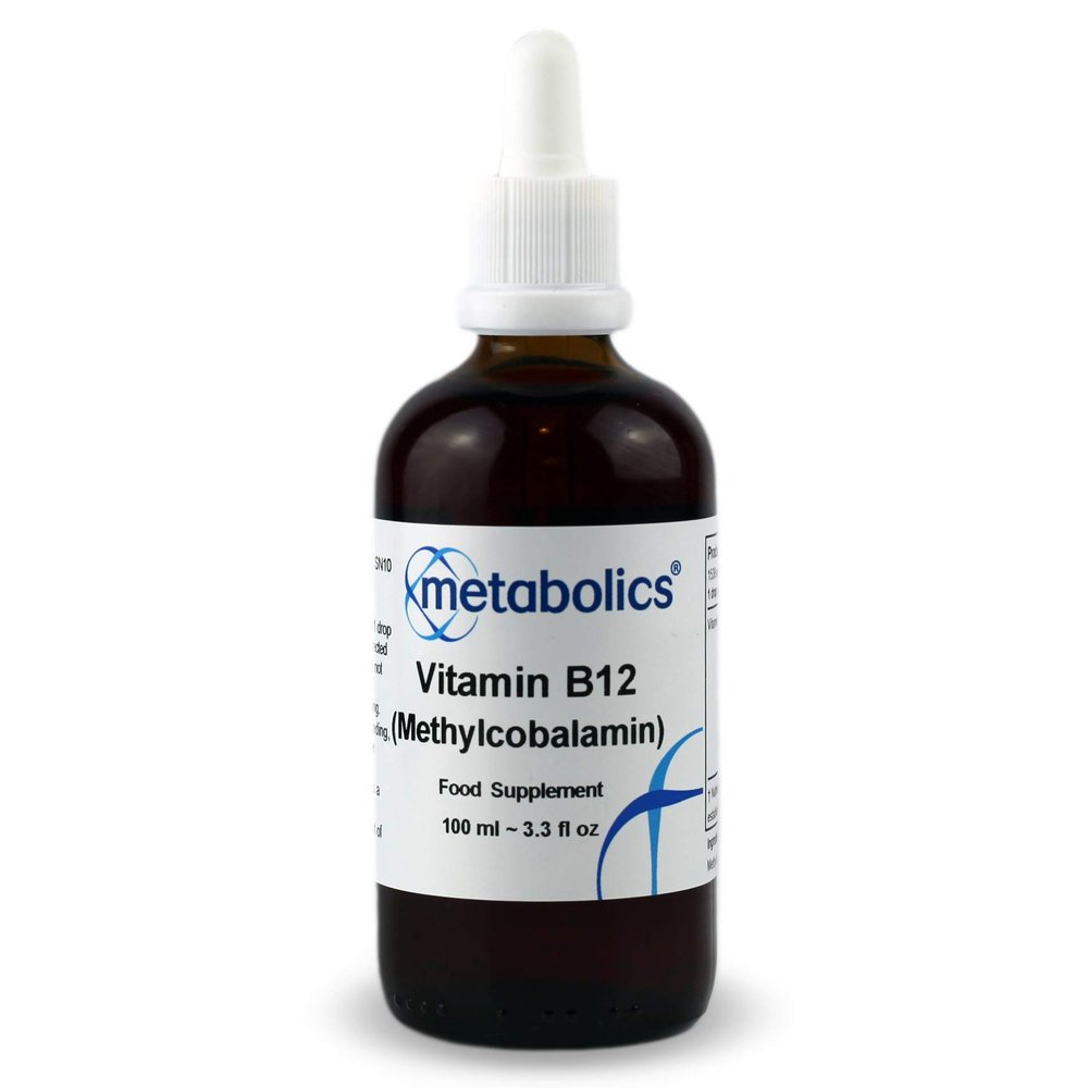 Liquid B12 Methylcobalamin by Metabolics  Vitamin B12 Supplement Containing Only Methylcobalamin & Purified Water  Contributes to The Reduction of Tiredness & Fatigue | Additive Free