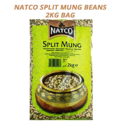 Natco Mung Dal Split | Soups, Stews, Casseroles and Vegetable Dishes | Make The Best Dhal | Moong Beans | Delicious & Vibrant Colour | 2KG Bag