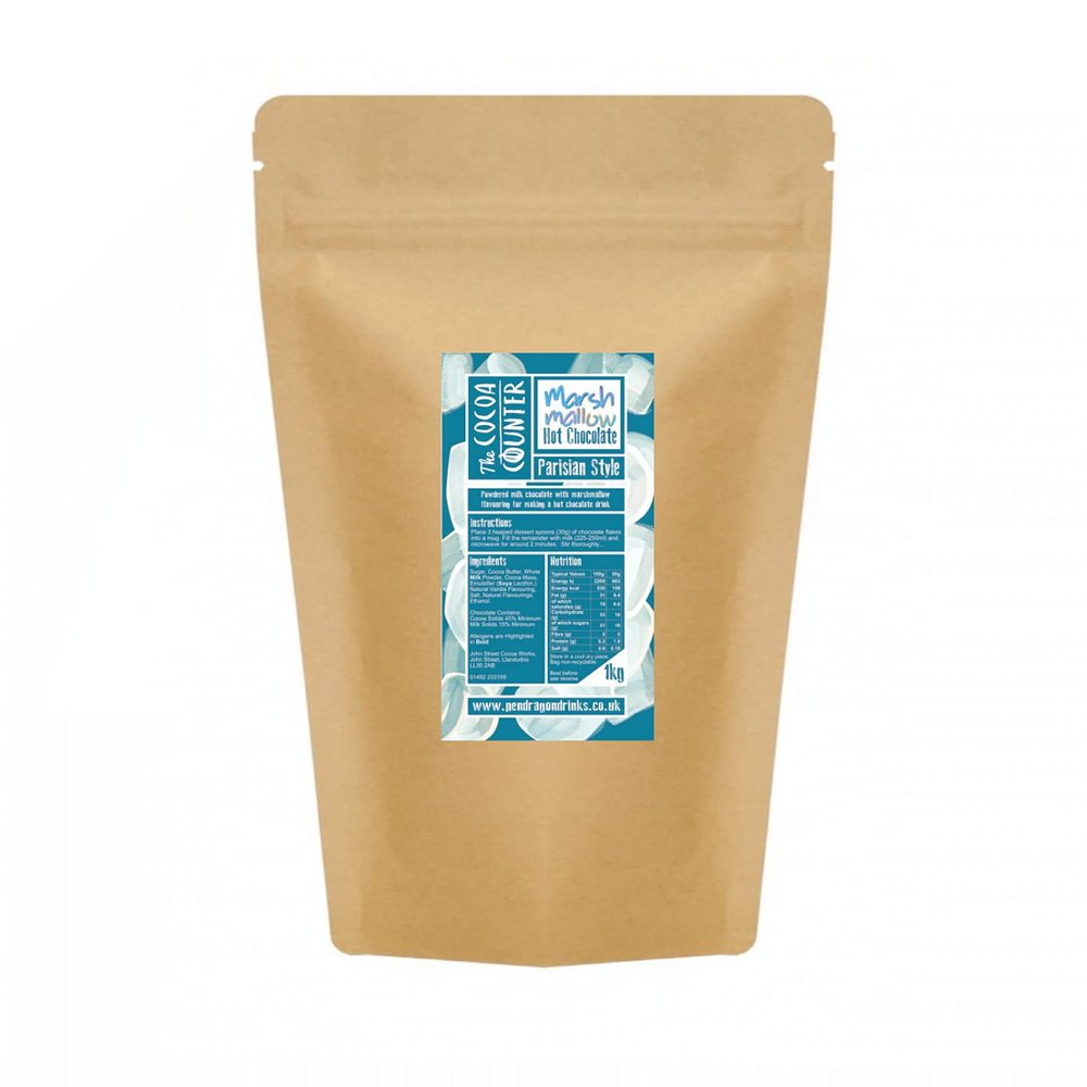 1kg Marshmallow Hot Chocolate Flakes (Parisian Style)