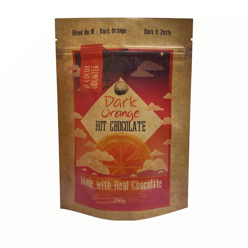 250g Dark Orange Hot Chocolate Flakes