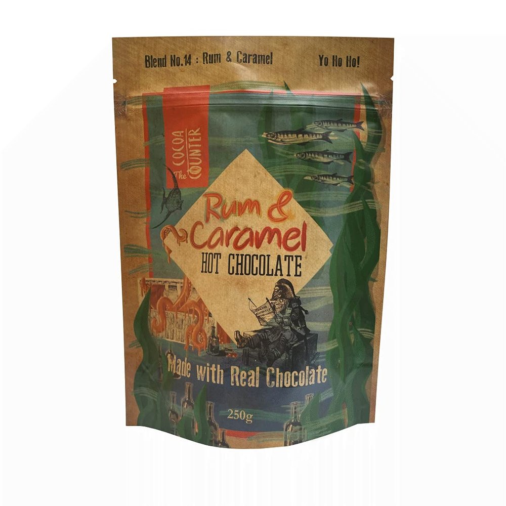 250g Rum & Salted Caramel Hot Chocolate Flakes
