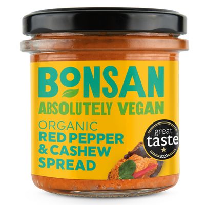 Bonsan Cashew Bell Pepper Pate - Organic Vegan
