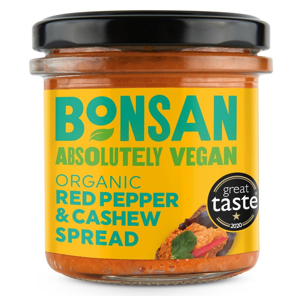 Bonsan Cashew Bell Pepper Pate - Organic Vegan