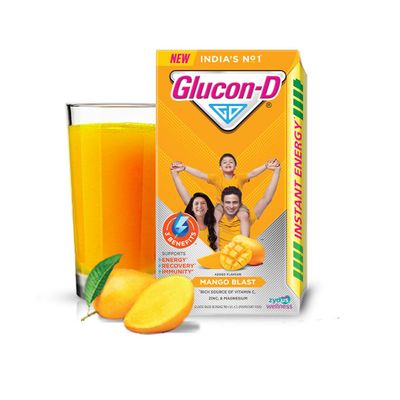 Glucon-D Instant Energy Health Drink Mango Punch - 1kg Refill