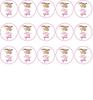 Sloth I love hanging out with you 24 x 1.5 inch cupcake toppers edible icing view 1
