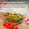 Tezraftaar 6 x PVC Cling Film 300mm x 300m 12" Clear Catering Kitchen Cling Film Food Wrap Roll with Sharp Cutting Edge for Keep Food Fresh Long Time view 2