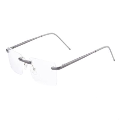 Edison & King Clarity frameless reading glasses with premium lenses and blue filter (Silver, +3,00 dpt)