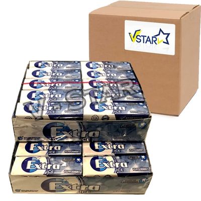 2 Full Packs of WRIGLEY'S EXTRA Chewing Gum (60 Single Packs) (Peppermint ICE) - VSTAR-