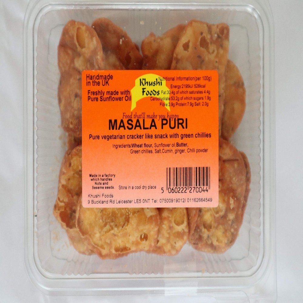 Khushi Foods Masala Puri Handmade Sharing Party Food Resealable