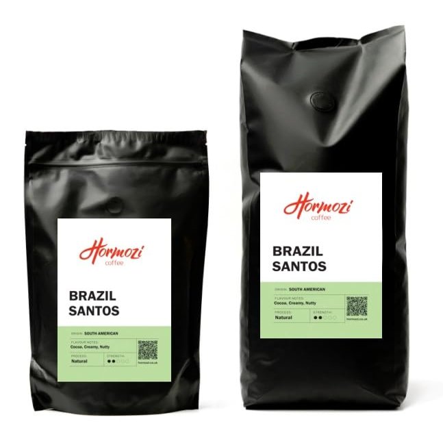6KG Wholesale Brazil Santos Freshly Roasted Coffee Whole Beans or Ground Arabica (Course Ground Medium Roast)