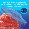Ziploc Freezer Bags with Grip 'n Seal Technology, Volume Approx. 1 Litre view 4