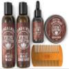Viking Revolution - Beard Conditioner Kit - Beard Grooming Kit For Men - Softens, Smoothes & Soothes - With Beard Wash & Conditioner, Beard Oil & More - Gifts For Men - Sandalwood view 2