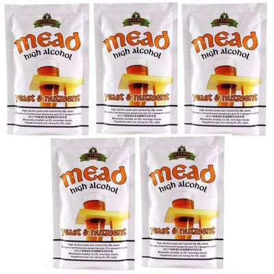 5 x Honey Yeast Bulldog Mead