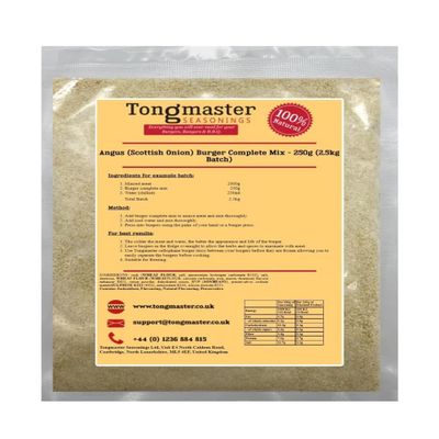 Aberdeen Angus (Scottish Onion) Burger Seasoning/Complete Mix (250g Complete Mix (2.5kg Batch))