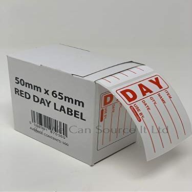 3xPrepared Food Label (Roll 500) - Increase Hygiene Levels in Your Kitchen by Nextday Catering