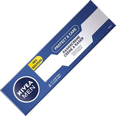 Nivea Protect & Care Shaving Cream for Normal to Dry Skin 100 ml Pack of 3