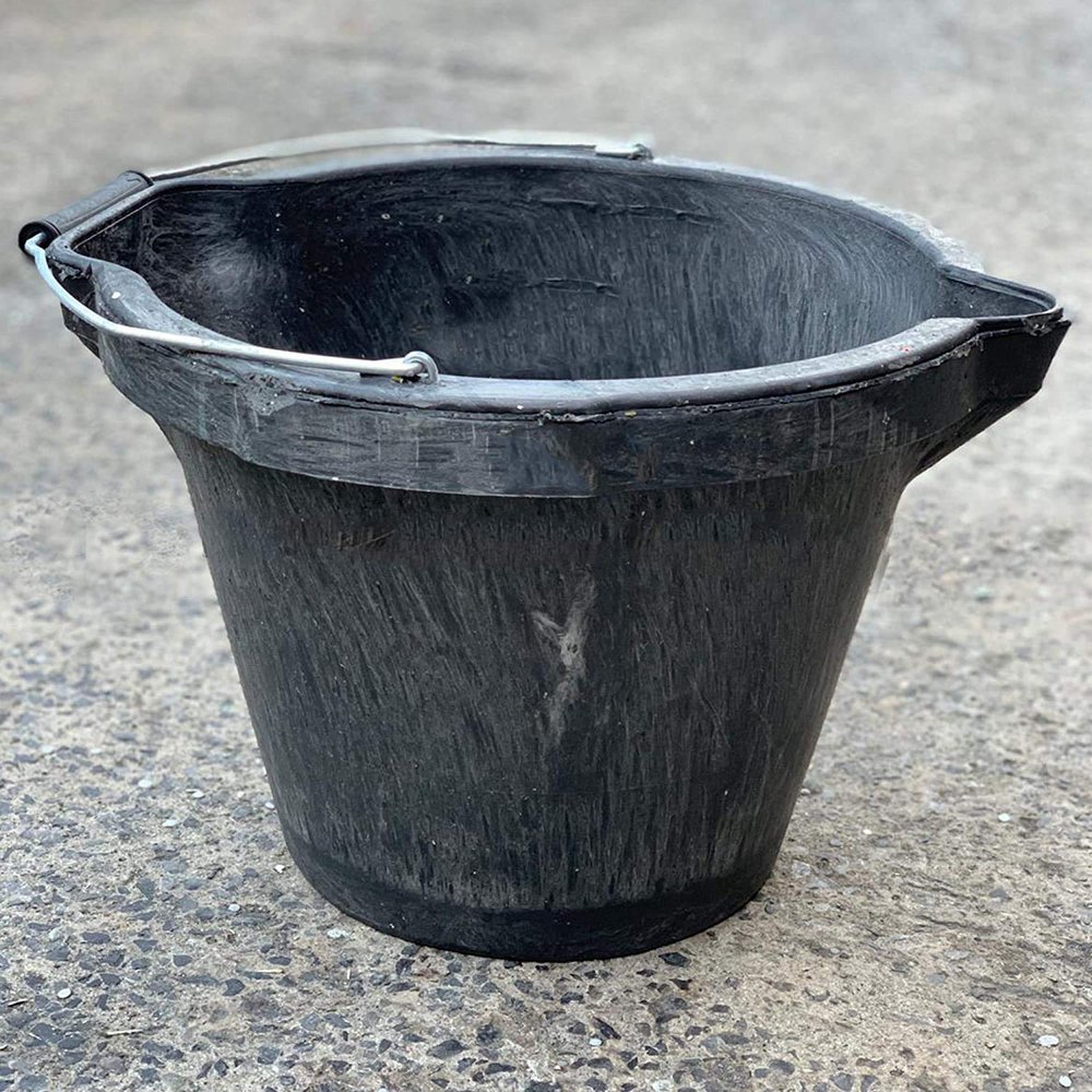 2 x Street Solutions UK | Super Heavy Duty 3 Gallon Plastic Builders Buckets | 15 Litre Mixing Site Buckets