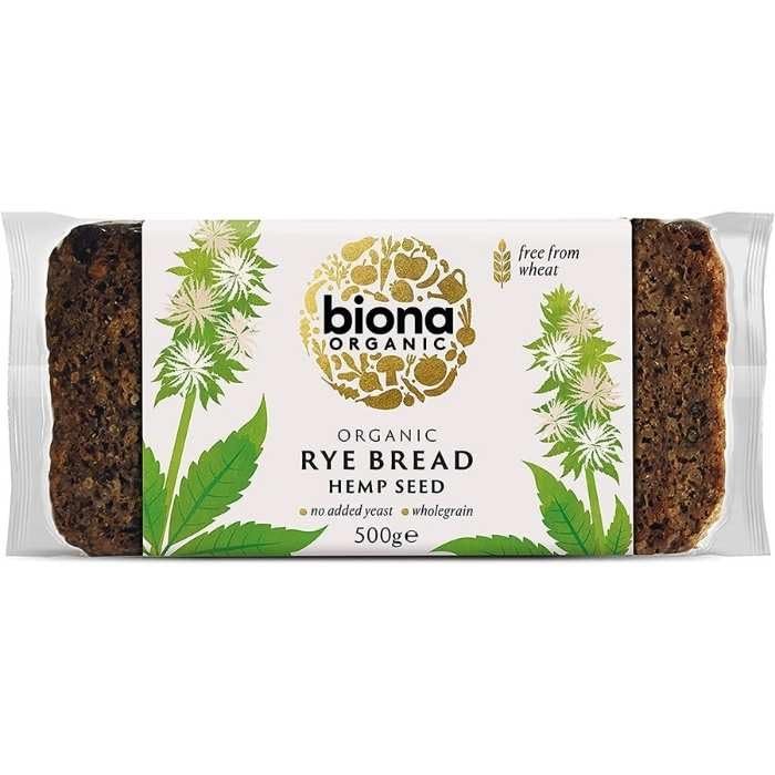 Biona Rye & Hempseed Bread, 500 g