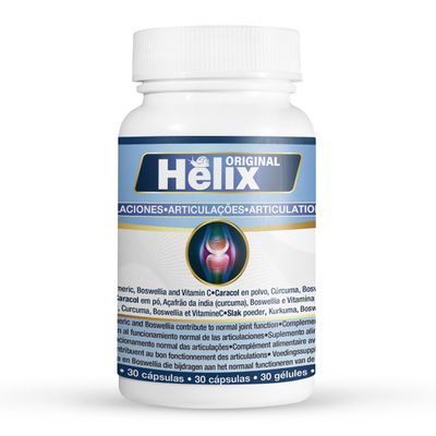 Helix Original - Natural Joint Pain Food Supplement | Vitamins with Turmeric, Boswelia, Snail Extract and Vitamin C for Collagen Formation | 1 Bottle (30 Capsules)