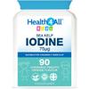 Health4All Kids Sea Kelp Iodine 75mcg 90 Chewable Tablets 3 Months Supply, Natural Vegan Iodine Supplement for Children 3+, Supports Learning & Growth, Sugar-Free Orange Flavour | Made in UK view 1