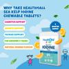 Health4All Kids Sea Kelp Iodine 75mcg 90 Chewable Tablets 3 Months Supply, Natural Vegan Iodine Supplement for Children 3+, Supports Learning & Growth, Sugar-Free Orange Flavour | Made in UK view 3