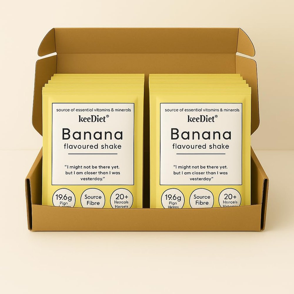 KeeDiet 20x Banana Meal Replacement Shakes  High Protein, Low Calorie Diet Shake  Slimming Meal Plan  Exante & SlimFast Alternative  UK Brand