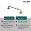KOTARBAU 05907465901277 Bath Handle, Gold, 400 mm view 2
