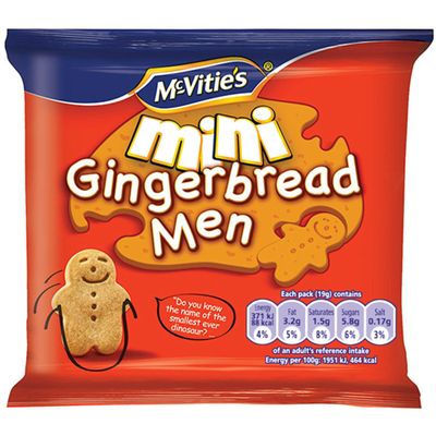 McVities Mini Gingerbread Men Biscuits - 100x19g