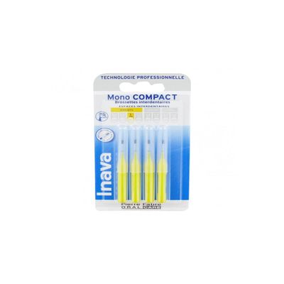 Inava Brossettes 1mm Mono Compact Espaces troits Jaune 4 units
