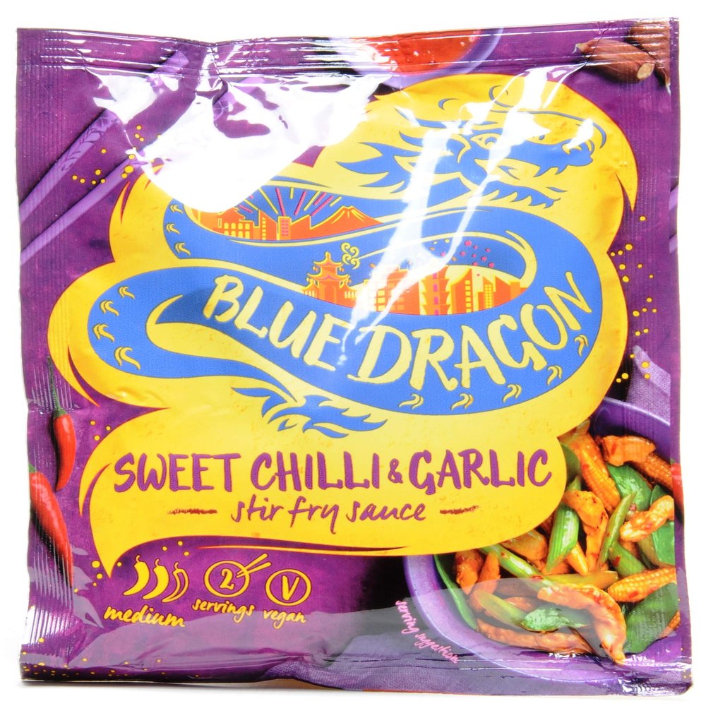 Blue Dragon Stir Fry Sauces (Sweet Chilli and Garlic Sauce 3 x 120g)